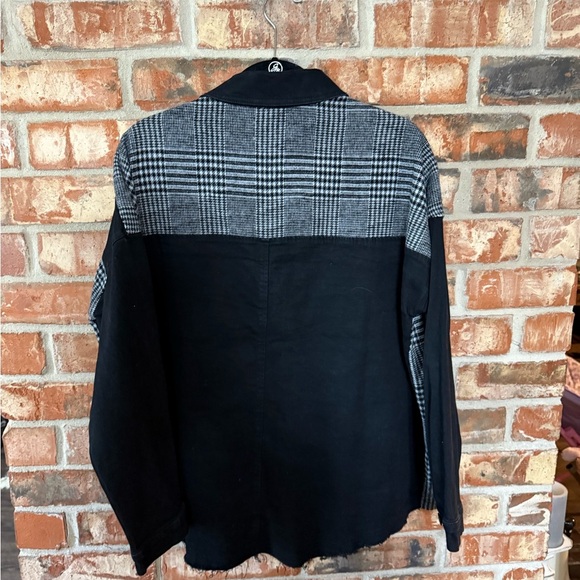 BKE denim and pieced flannel jacket - Picture 3 of 9